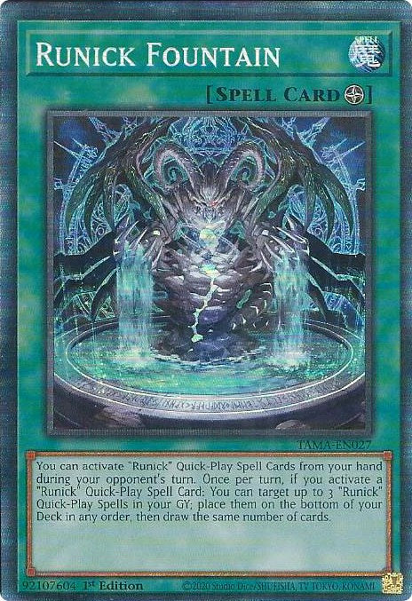 Runick Fountain [TAMA-EN027] Collector's Rare | Shuffle n Cut Hobbies & Games