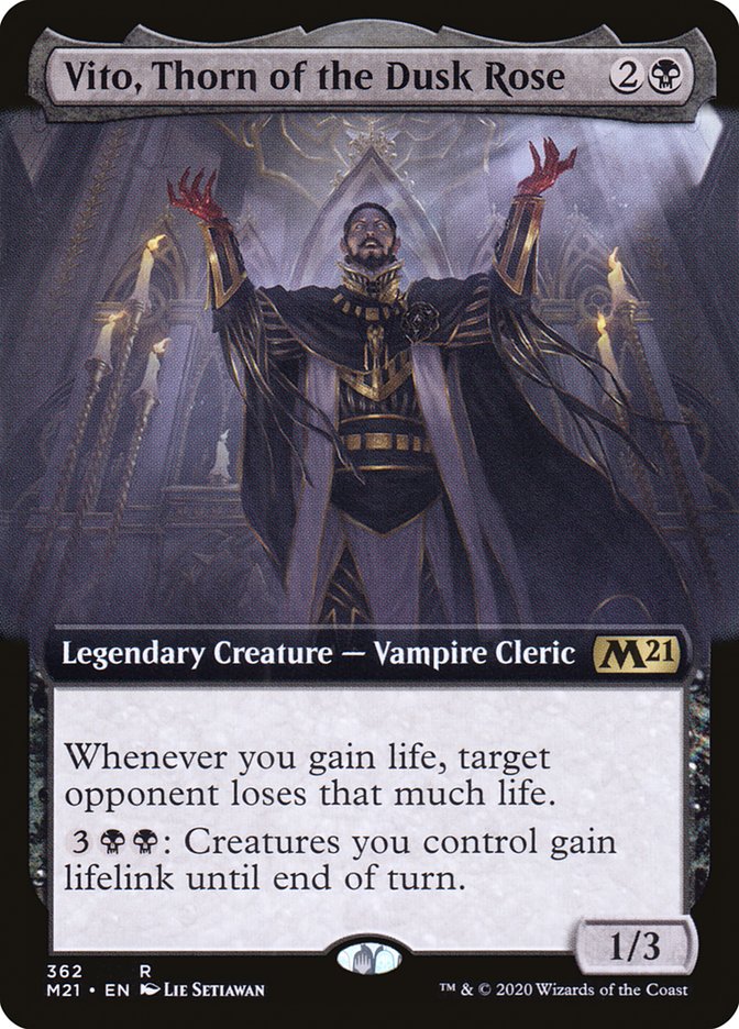 Vito, Thorn of the Dusk Rose (Extended Art) [Core Set 2021] | Shuffle n Cut Hobbies & Games