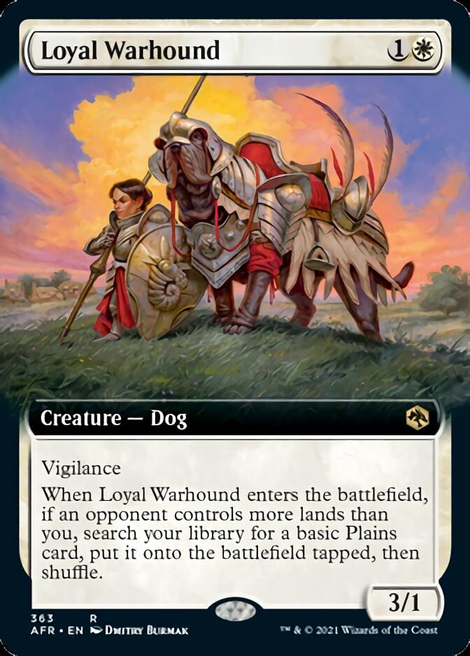 Loyal Warhound (Extended Art) [Dungeons & Dragons: Adventures in the Forgotten Realms] | Shuffle n Cut Hobbies & Games