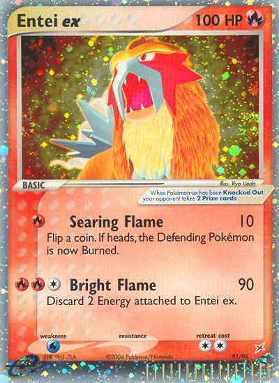 Entei ex (91/95) [EX: Team Magma vs Team Aqua] | Shuffle n Cut Hobbies & Games