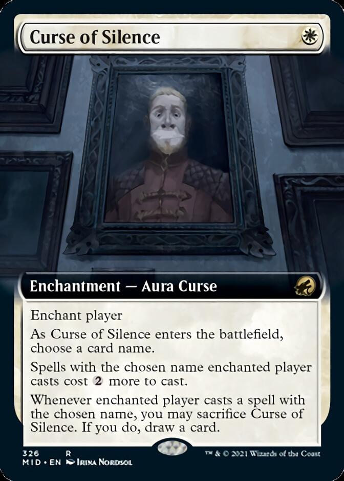 Curse of Silence (Extended Art) [Innistrad: Midnight Hunt] | Shuffle n Cut Hobbies & Games