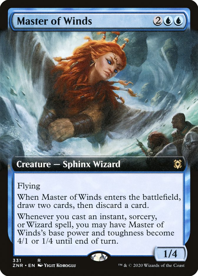 Master of Winds (Extended Art) [Zendikar Rising] | Shuffle n Cut Hobbies & Games