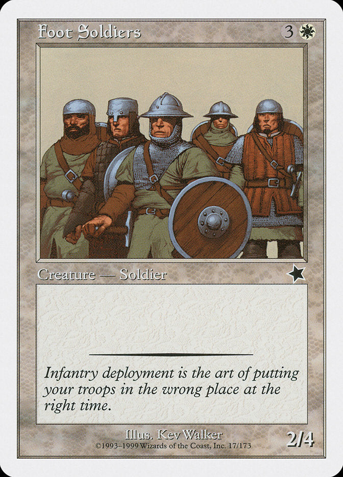 Foot Soldiers [Starter 1999] | Shuffle n Cut Hobbies & Games