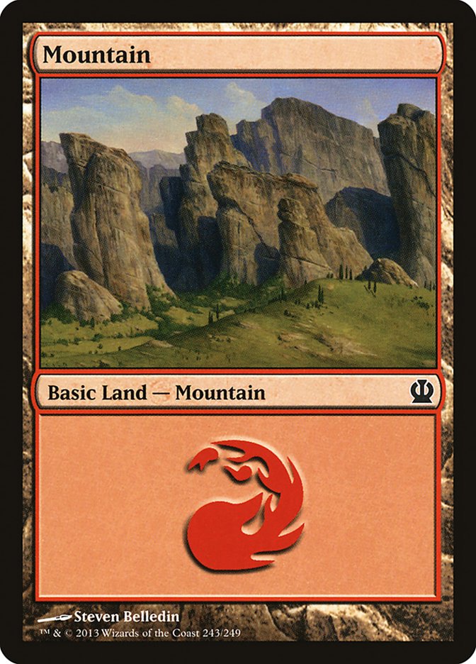 Mountain (243) [Theros] | Shuffle n Cut Hobbies & Games