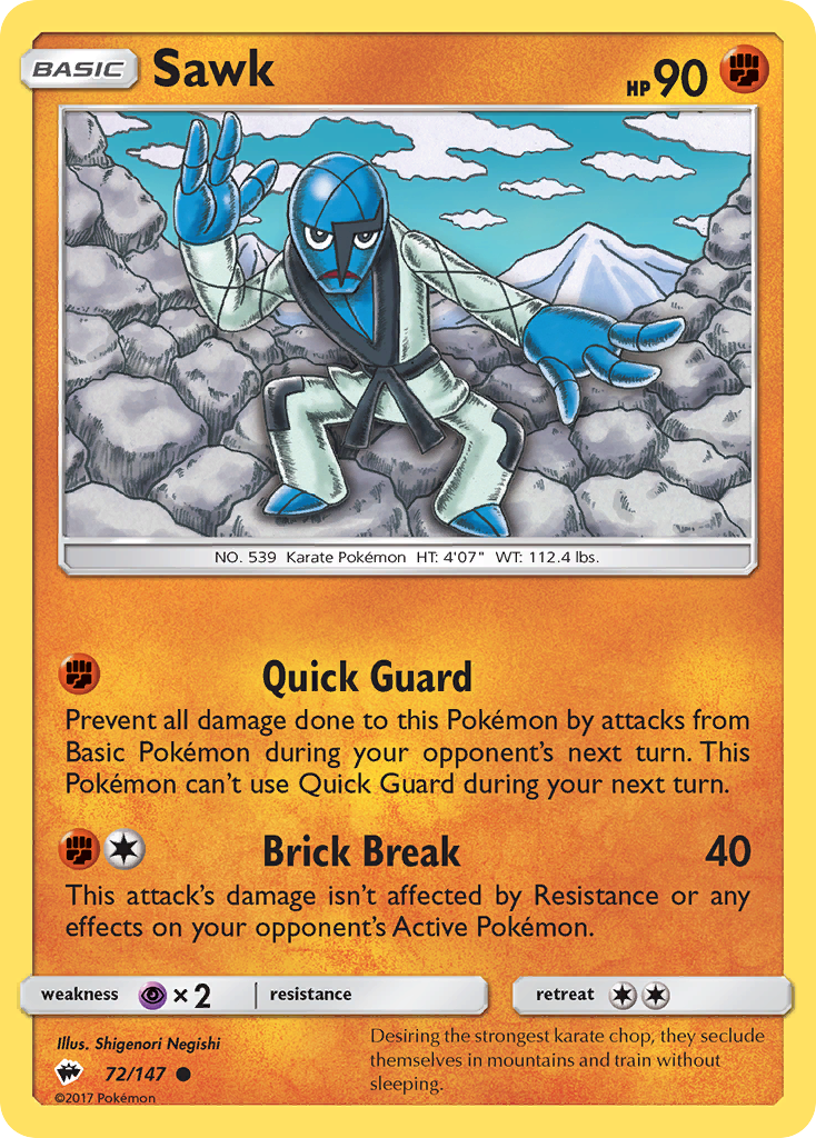 Sawk (72/147) [Sun & Moon: Burning Shadows] | Shuffle n Cut Hobbies & Games