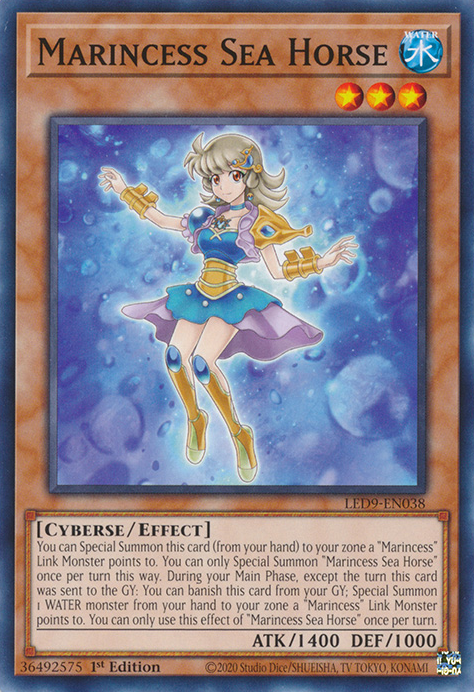 Marincess Sea Horse [LED9-EN038] Common | Shuffle n Cut Hobbies & Games