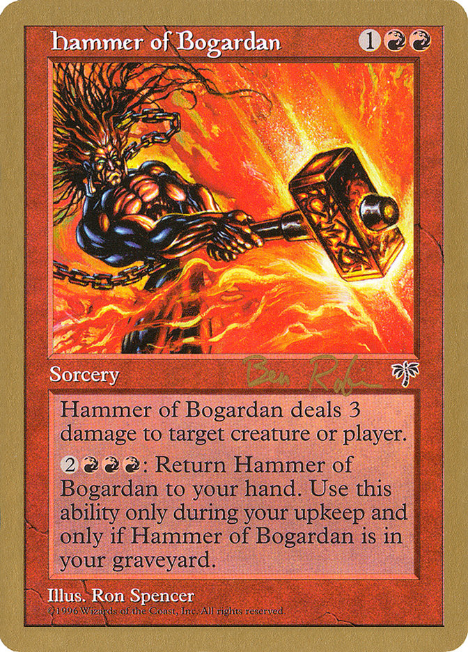 Hammer of Bogardan (Ben Rubin) [World Championship Decks 1998] | Shuffle n Cut Hobbies & Games