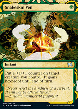 Snakeskin Veil (Foil Etched) [Strixhaven: School of Mages Mystical Archive] | Shuffle n Cut Hobbies & Games