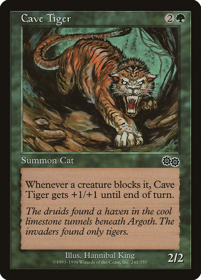 Cave Tiger [Urza's Saga] | Shuffle n Cut Hobbies & Games