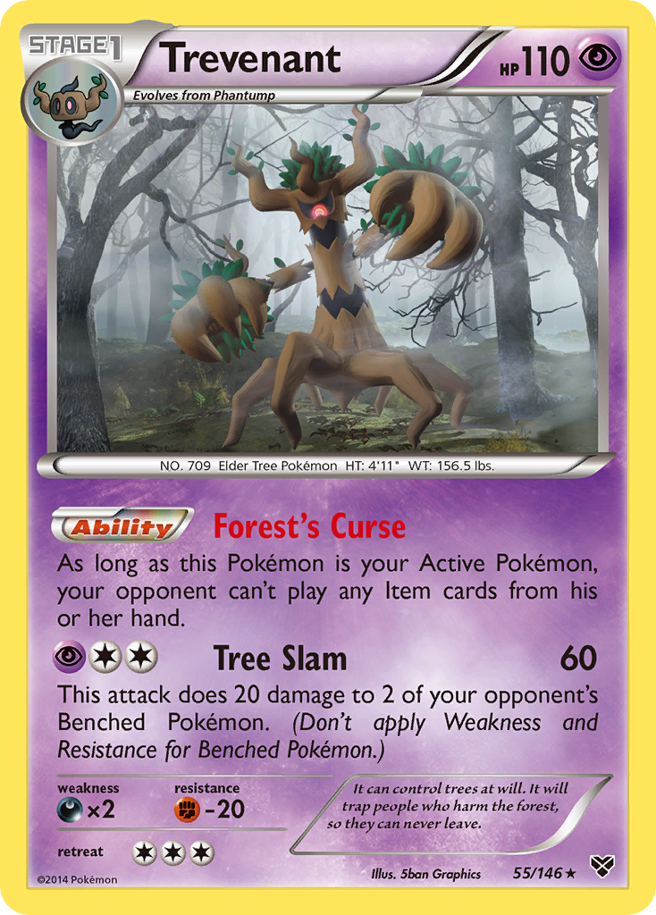 Trevenant (55/146) [XY: Base Set] | Shuffle n Cut Hobbies & Games