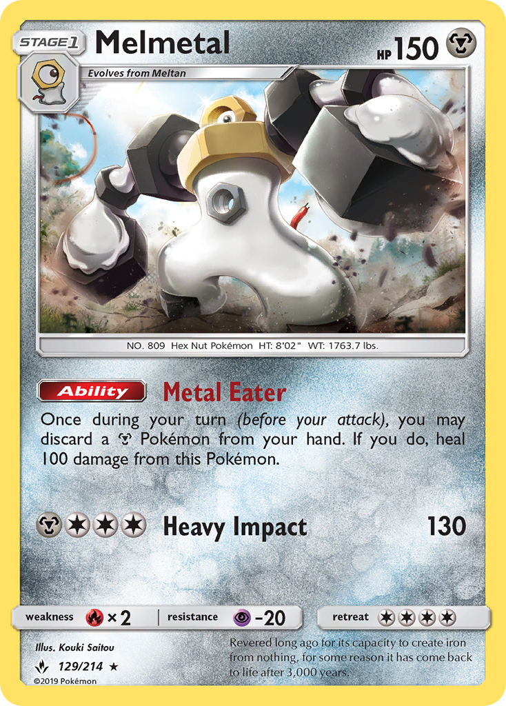 Melmetal (129/214) [Sun & Moon: Unbroken Bonds] | Shuffle n Cut Hobbies & Games