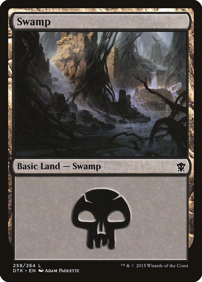 Swamp (258) [Dragons of Tarkir] | Shuffle n Cut Hobbies & Games