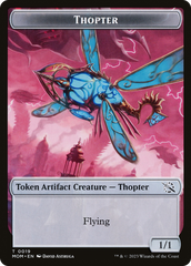 Thopter // Knight (10) Double-Sided Token [March of the Machine Tokens] | Shuffle n Cut Hobbies & Games