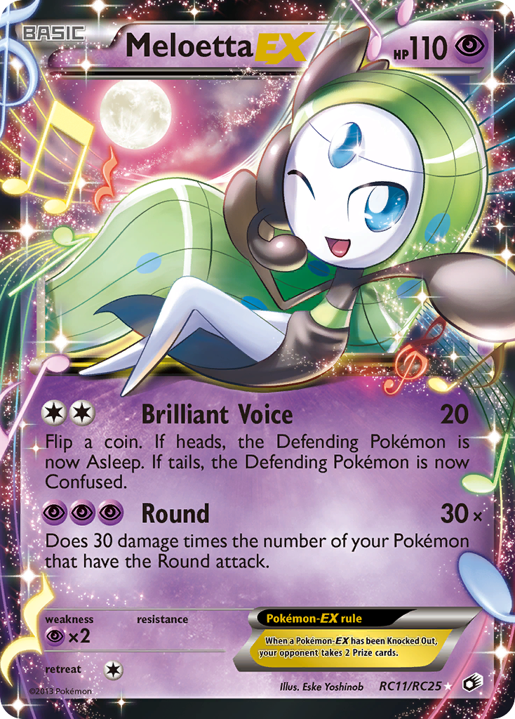 Meloetta EX (RC11/RC25) [Black & White: Legendary Treasures] | Shuffle n Cut Hobbies & Games