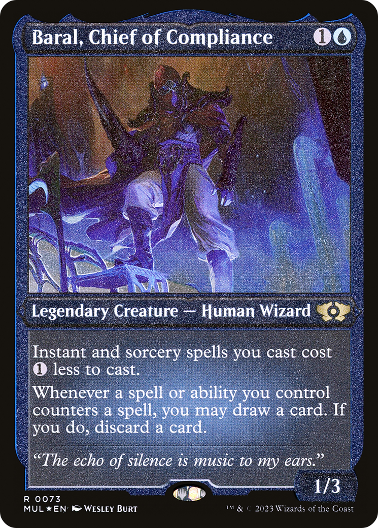 Baral, Chief of Compliance (Foil Etched) [Multiverse Legends] | Shuffle n Cut Hobbies & Games