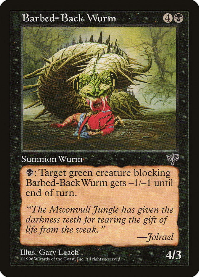 Barbed-Back Wurm [Mirage] | Shuffle n Cut Hobbies & Games