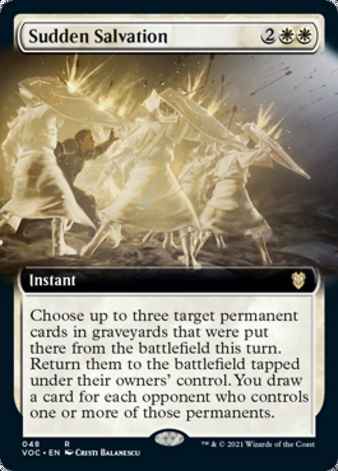 Sudden Salvation (Extended Art) [Innistrad: Crimson Vow Commander] | Shuffle n Cut Hobbies & Games