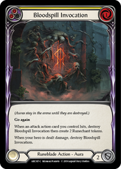 Bloodspill Invocation (Yellow) [ARC107-C] 1st Edition Rainbow Foil | Shuffle n Cut Hobbies & Games