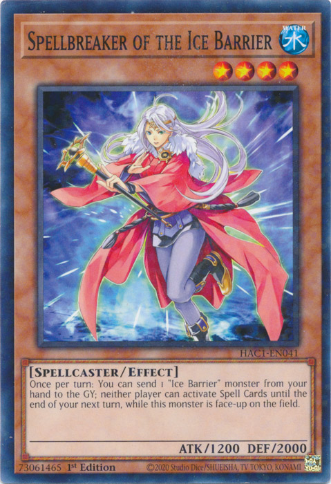 Spellbreaker of the Ice Barrier (Duel Terminal) [HAC1-EN041] Common | Shuffle n Cut Hobbies & Games
