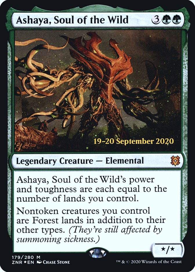 Ashaya, Soul of the Wild [Zendikar Rising Prerelease Promos] | Shuffle n Cut Hobbies & Games