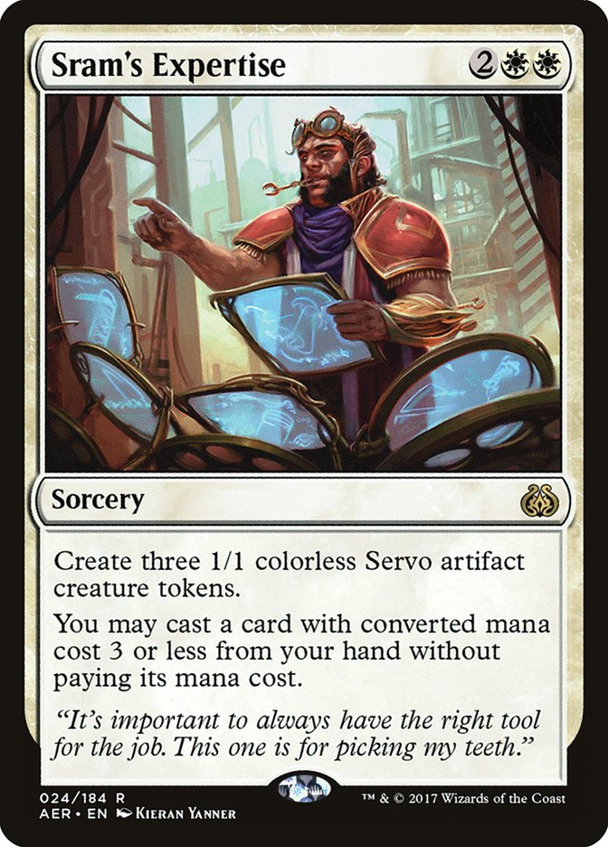 Sram's Expertise [Aether Revolt] | Shuffle n Cut Hobbies & Games
