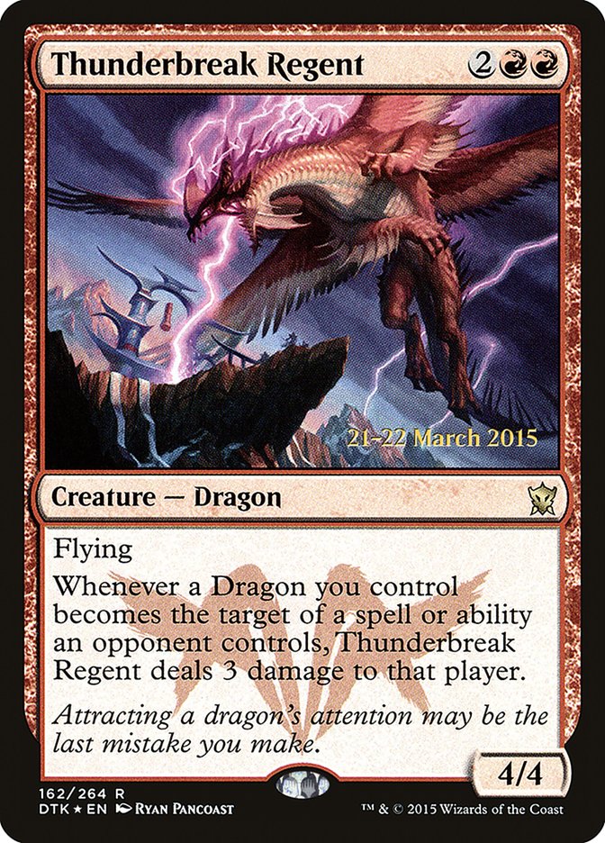Thunderbreak Regent [Dragons of Tarkir Prerelease Promos] | Shuffle n Cut Hobbies & Games