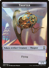 Replicated Ring // Thopter Double-Sided Token [Kaldheim Commander Tokens] | Shuffle n Cut Hobbies & Games