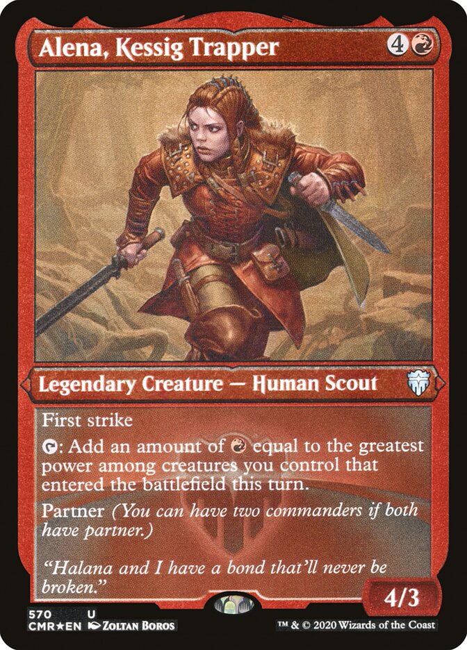 Alena, Kessig Trapper (Foil Etched) [Commander Legends] | Shuffle n Cut Hobbies & Games