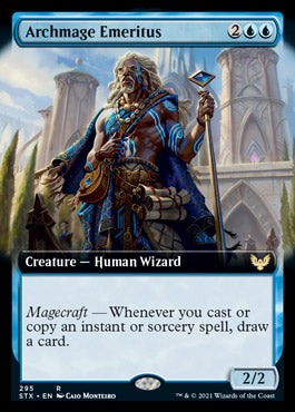 Archmage Emeritus (Extended Art) [Strixhaven: School of Mages] | Shuffle n Cut Hobbies & Games
