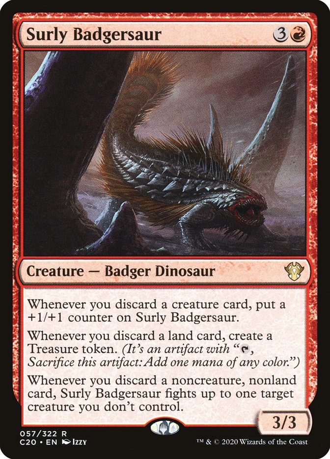 Surly Badgersaur [Commander 2020] | Shuffle n Cut Hobbies & Games