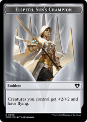 Elspeth, Sun's Champion Emblem // Copy (55) Double-Sided Token [Commander Masters Tokens] | Shuffle n Cut Hobbies & Games
