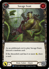 Savage Feast (Red) [WTR014] Unlimited Edition Rainbow Foil | Shuffle n Cut Hobbies & Games