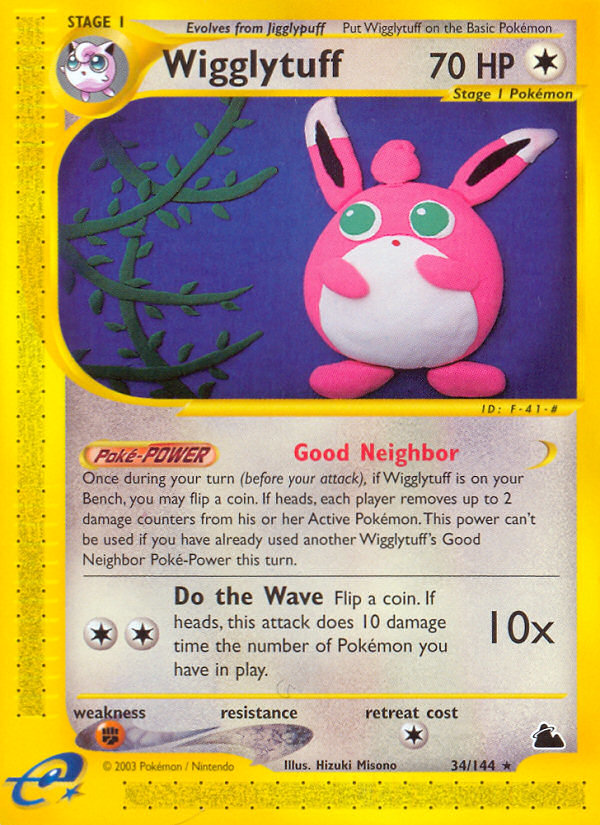 Wigglytuff (34/144) [Skyridge] | Shuffle n Cut Hobbies & Games