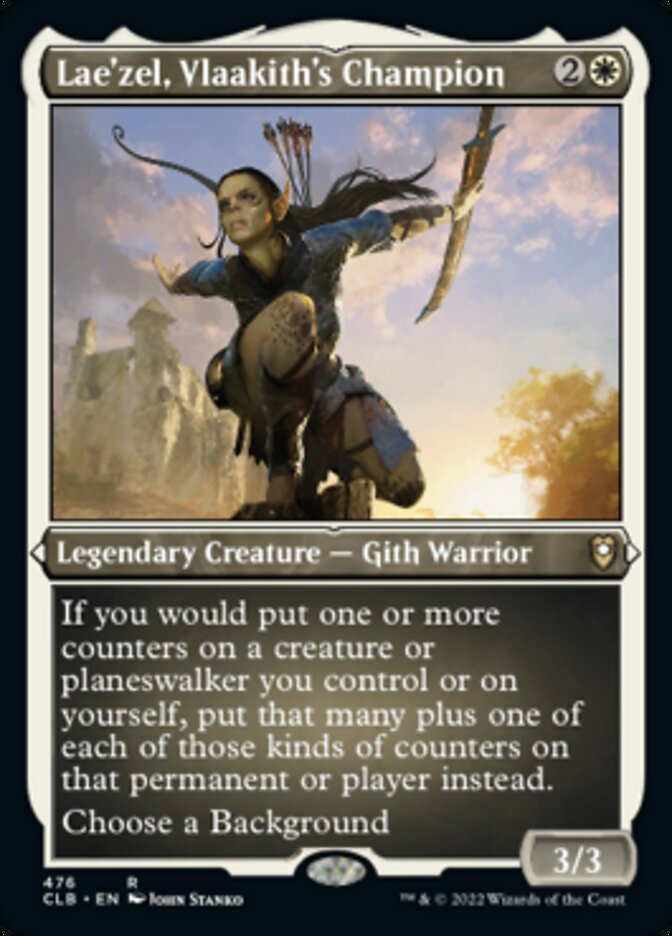 Lae'zel, Vlaakith's Champion (Foil Etched) [Commander Legends: Battle for Baldur's Gate] | Shuffle n Cut Hobbies & Games