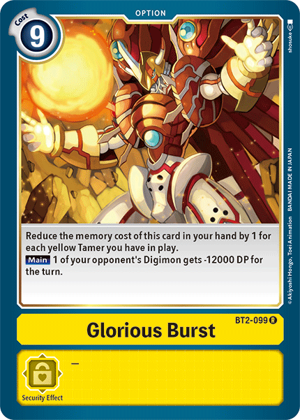 Glorious Burst [BT2-099] [Release Special Booster Ver.1.5] | Shuffle n Cut Hobbies & Games