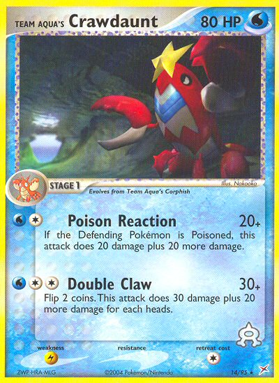 Team Aqua's Crawdaunt (14/95) [EX: Team Magma vs Team Aqua] | Shuffle n Cut Hobbies & Games