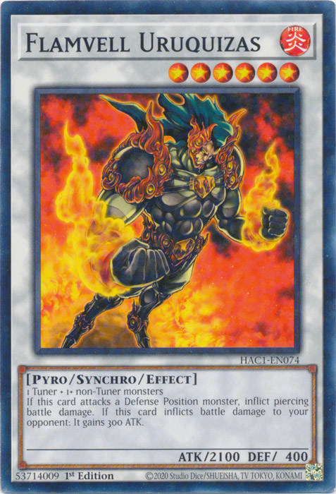 Flamvell Uruquizas (Duel Terminal) [HAC1-EN074] Common | Shuffle n Cut Hobbies & Games
