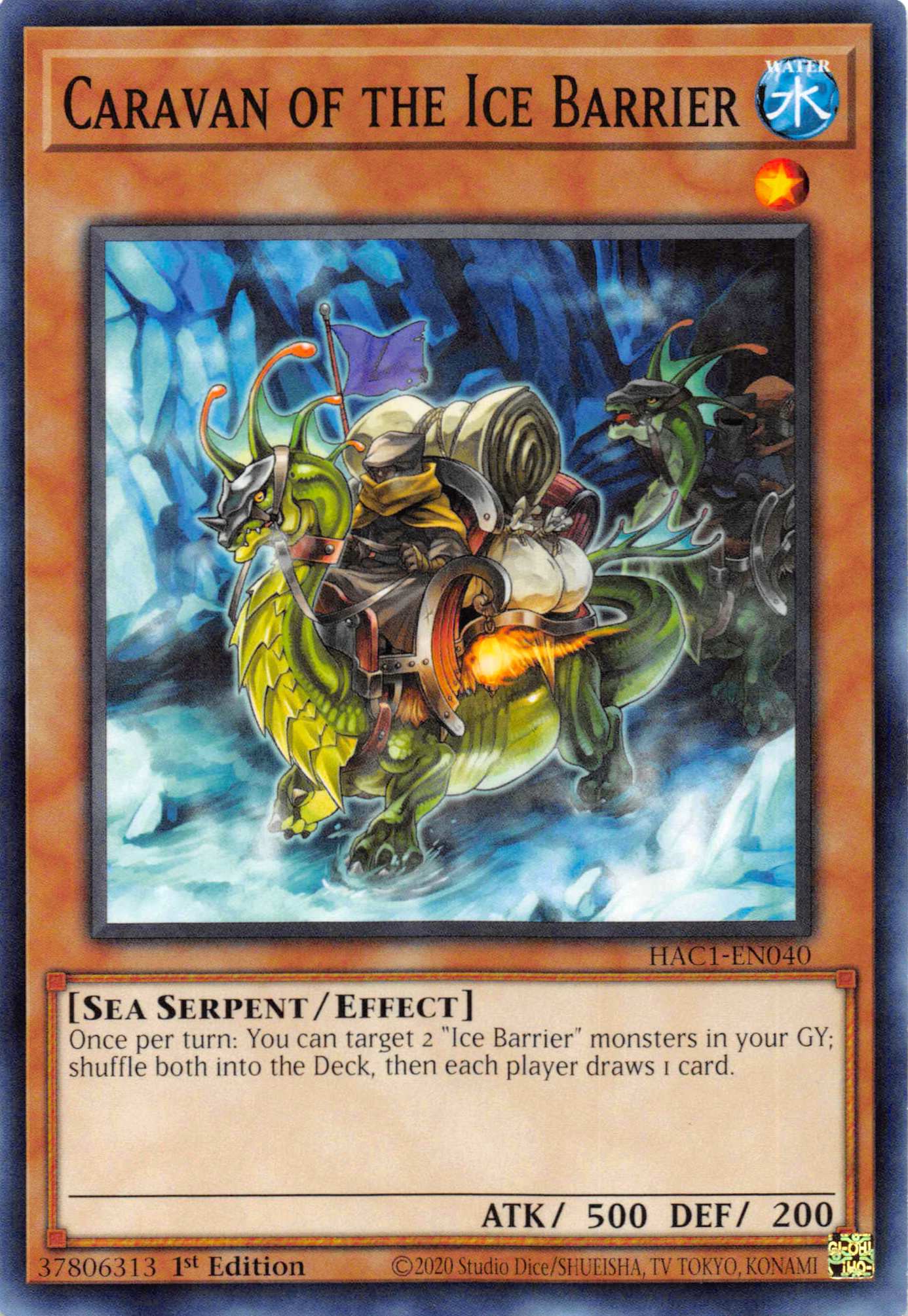 Caravan of the Ice Barrier (Duel Terminal) [HAC1-EN040] Parallel Rare | Shuffle n Cut Hobbies & Games