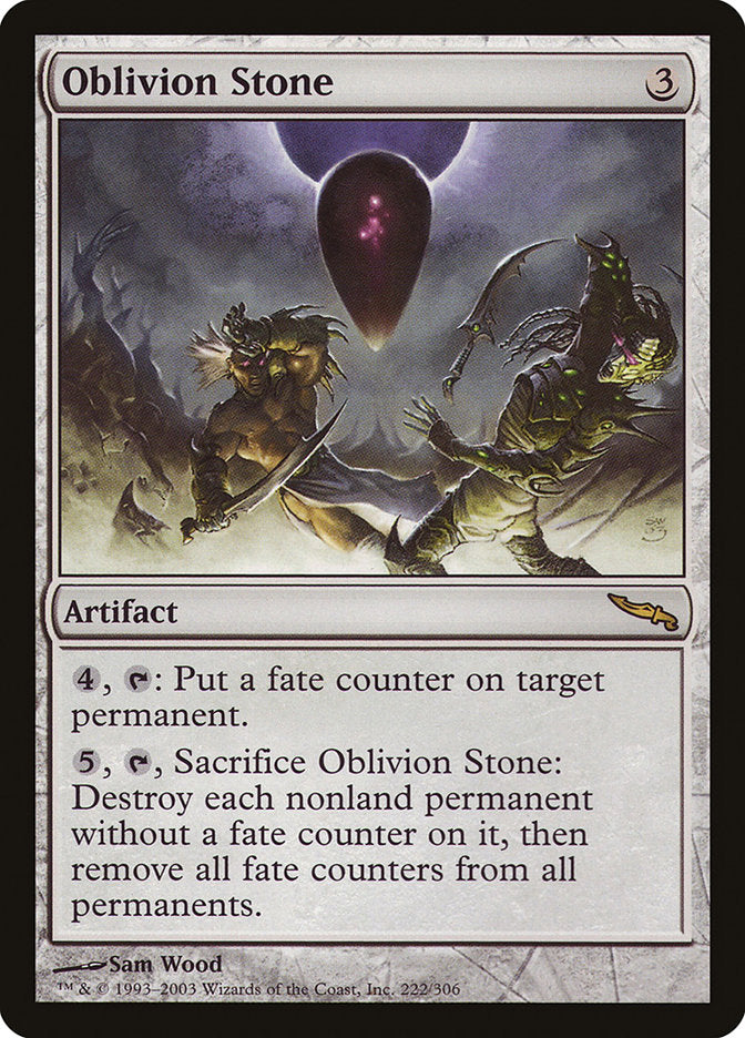 Oblivion Stone [Mirrodin] | Shuffle n Cut Hobbies & Games