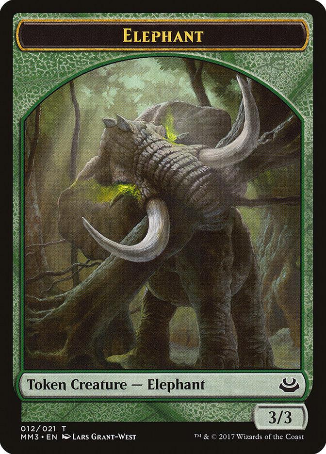 Elephant Token [Modern Masters 2017 Tokens] | Shuffle n Cut Hobbies & Games