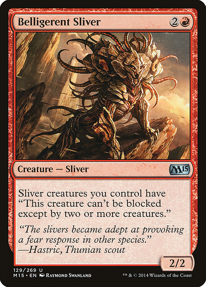 Belligerent Sliver [Magic 2015] | Shuffle n Cut Hobbies & Games