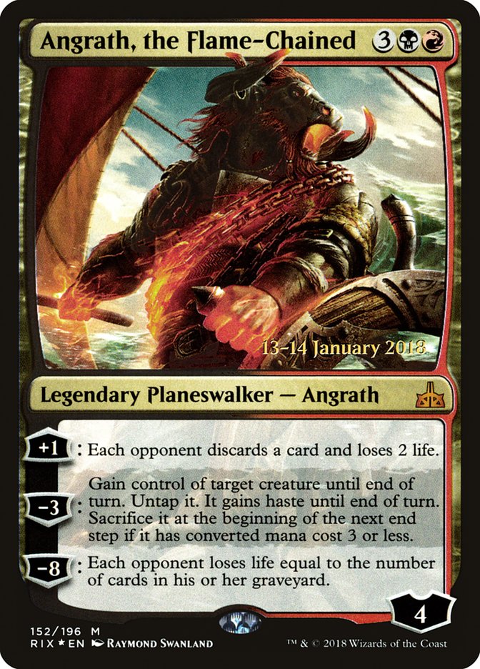 Angrath, the Flame-Chained [Rivals of Ixalan Prerelease Promos] | Shuffle n Cut Hobbies & Games