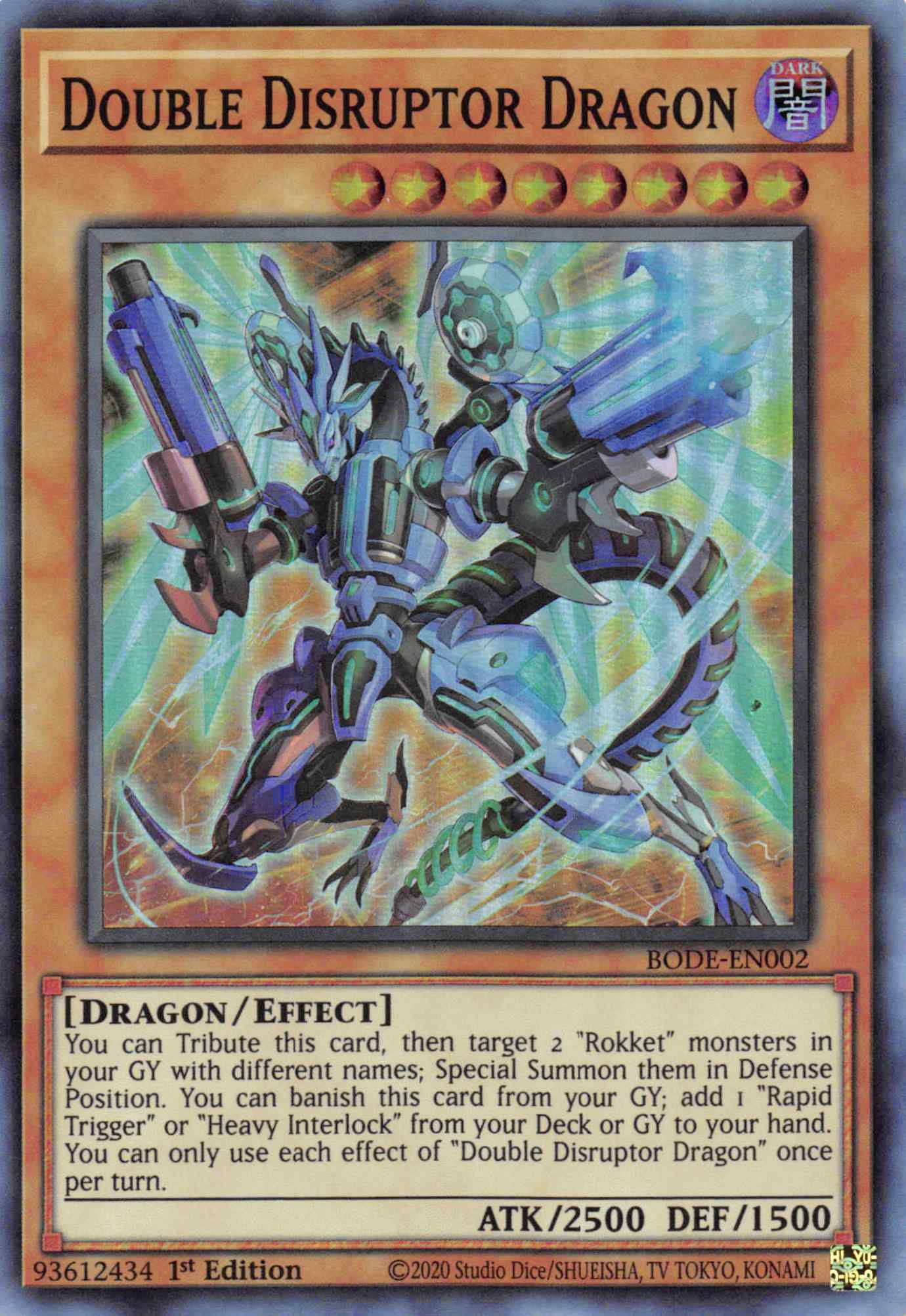 Double Disrupter Dragon [BODE-EN002] Super Rare | Shuffle n Cut Hobbies & Games