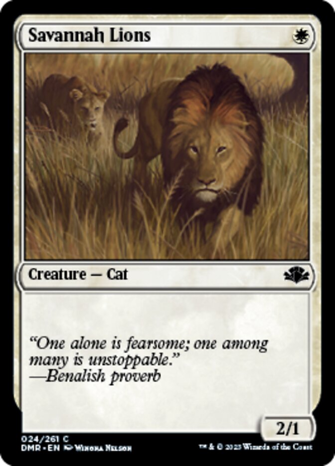 Savannah Lions [Dominaria Remastered] | Shuffle n Cut Hobbies & Games
