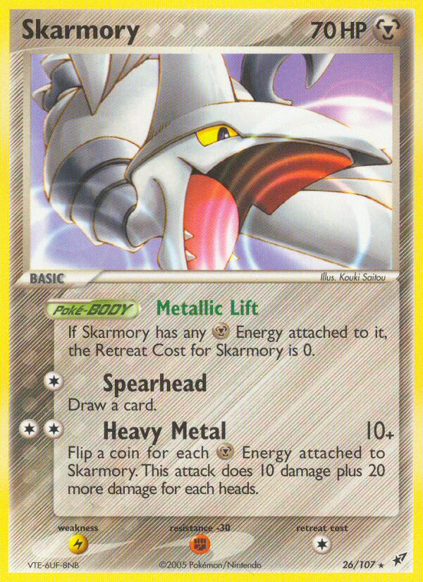 Skarmory (26/107) [EX: Deoxys] | Shuffle n Cut Hobbies & Games