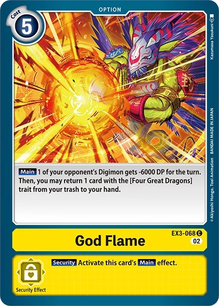God Flame [EX3-068] [Revision Pack Cards] | Shuffle n Cut Hobbies & Games