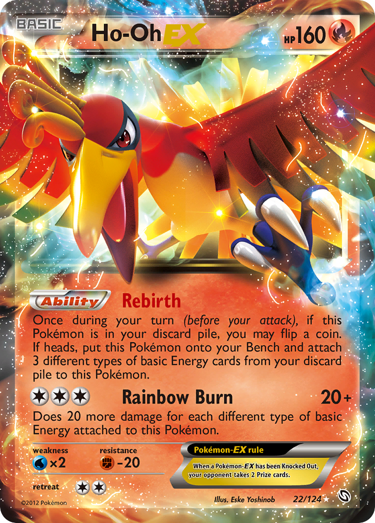 Ho-Oh EX (22/124) [Black & White: Dragons Exalted] | Shuffle n Cut Hobbies & Games