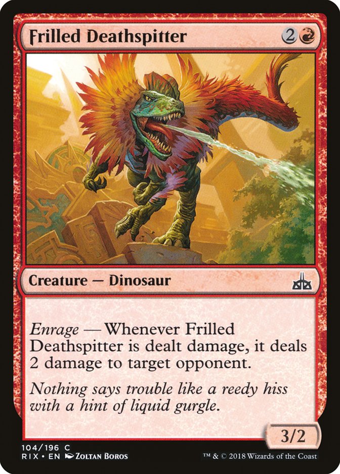 Frilled Deathspitter [Rivals of Ixalan] | Shuffle n Cut Hobbies & Games