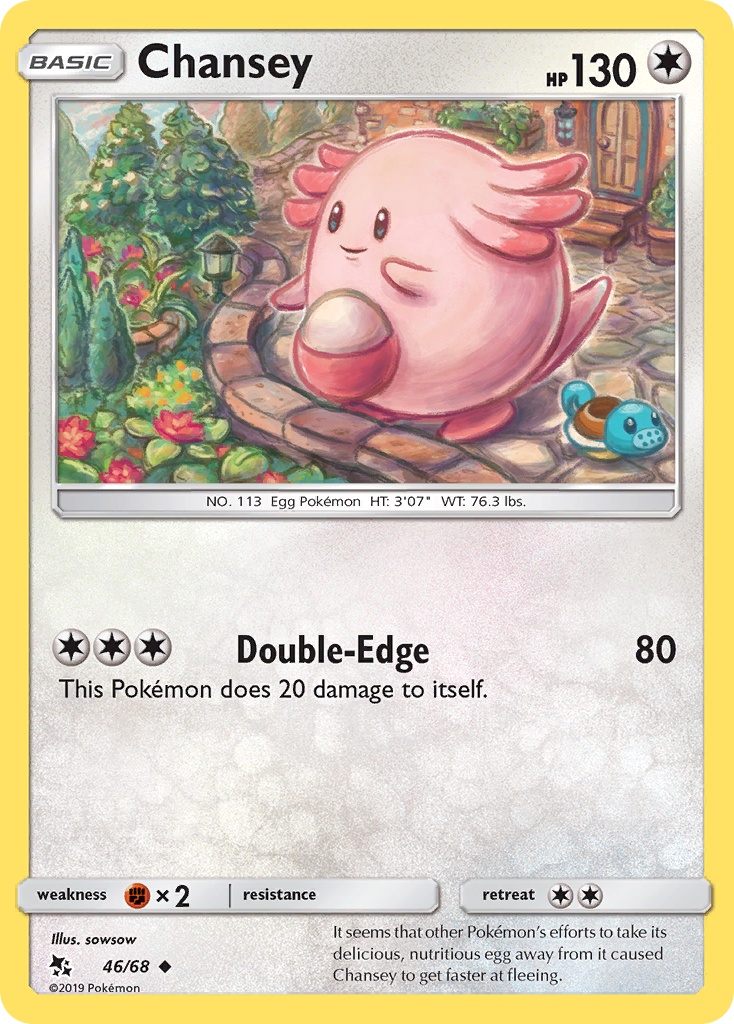 Chansey (46/68) [Sun & Moon: Hidden Fates] | Shuffle n Cut Hobbies & Games