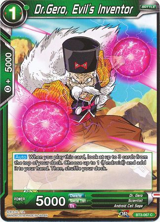 Dr. Gero, Evil's Inventor [BT3-067] | Shuffle n Cut Hobbies & Games